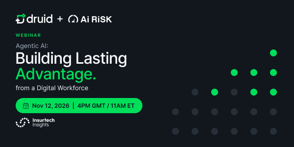 Webinar Graphic for Agentic AI in Insurance: Building Lasting Advantage from a Digital Workforce