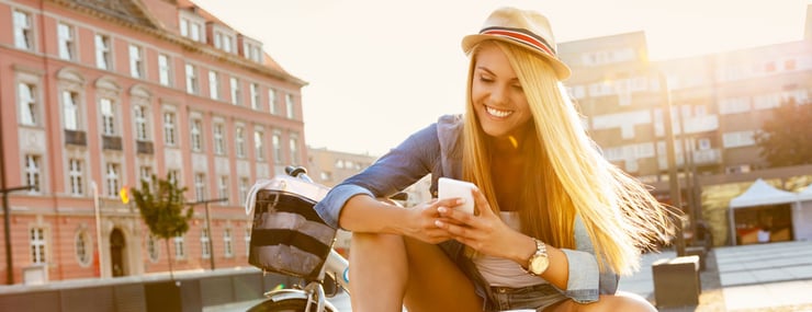 woman-interacting-with-ai-agent-over-cell-phone-contracting-sanitation-services