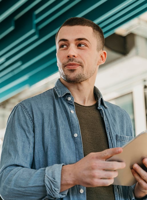 low-angle-businessman