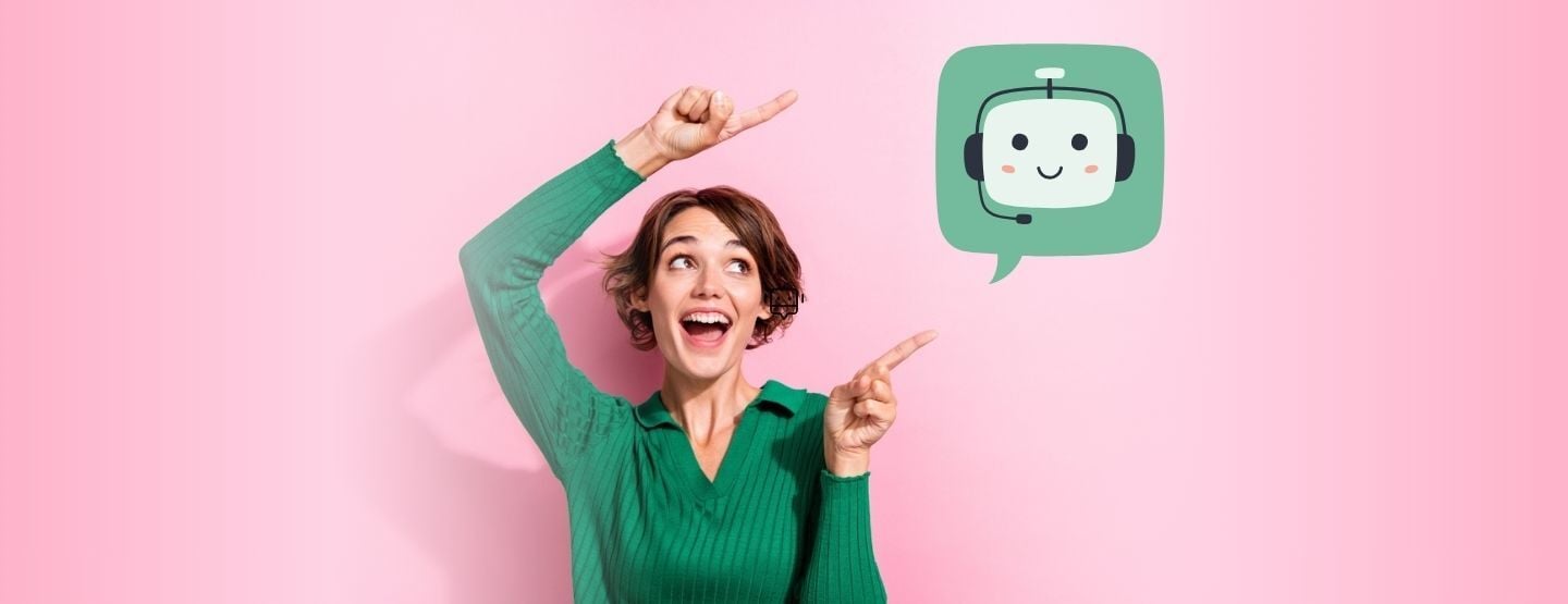 woman-pointing-to-ai-agent-graphic