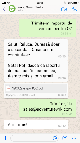 chatbot romana druid whatsapp