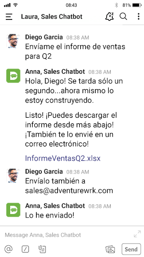 chatbots spanish druid slack