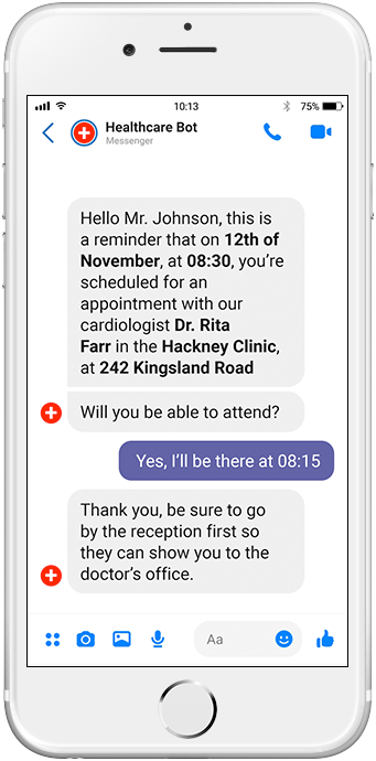 chatbots for healthcare reminder chatbots for healthcare reminder